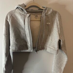 AYBL Light Gray Zip-Up Hoodie